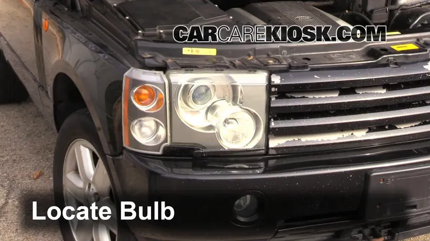 2004 Land Rover Range Rover HSE 4.4L V8 Lights Highbeam (replace bulb)